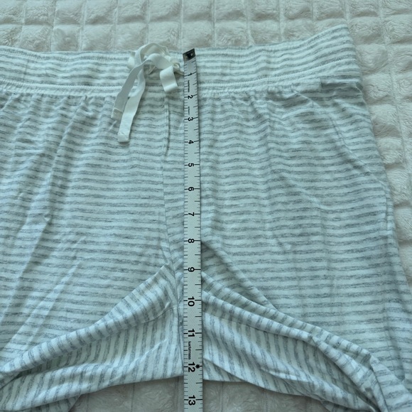 Haven Well Within Pajama PJ Set ~ Small Long Sleeve Top Medium Pants Gray Stripe - Picture 10 of 13